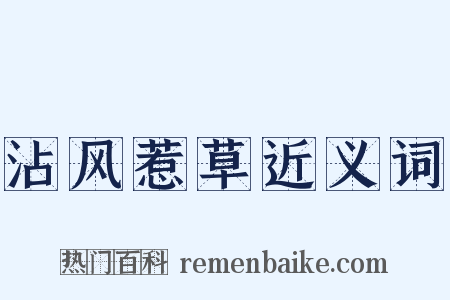 沾风惹草近义词是什么意思的图片